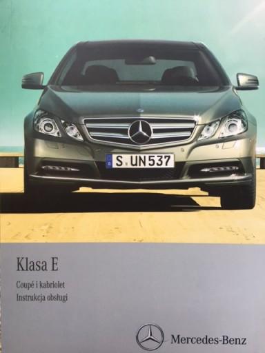 MERCEDES W212 купе кабриолет инструкция по эксплуатации польский C207