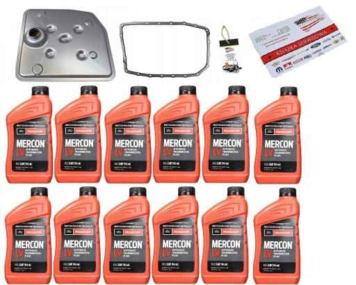 Mercon lv 12х1л + фильтр + прокладка кпп мустанг