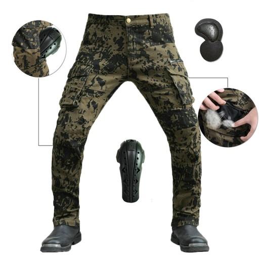 МУЖСКИЕ БРЮКИ-КАМУФЛЯЖНЫЕ МОТОЦИКЛОВЫЕ