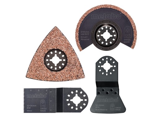 METABO 26-419 Набір пилок, шабер, кераміка, метал, 4 шт.