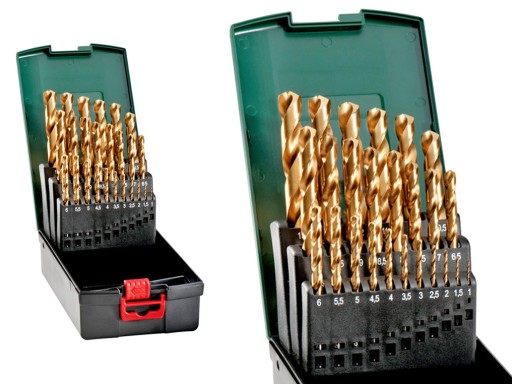 Набір свердел по металу METABO 27-191 HSS-TIN 25 шт