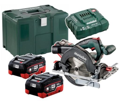 METABO.SAW KS 18 LTX 57 2x8,0 Ач LiHD METABOX M