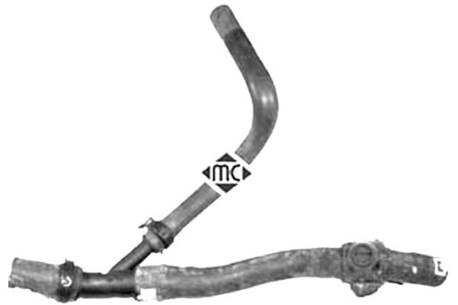 09171 - ШЛАНГ РАДИАТОРА МЕТАЛКАУЧО