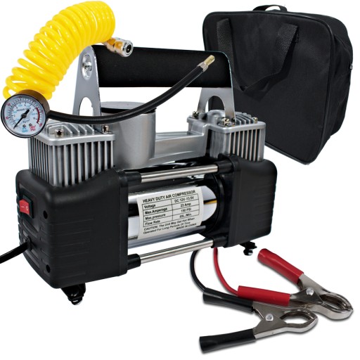 МЕТАЛЛИЧЕСКИЙ АВТОМОБИЛЬНЫЙ КОМПРЕССОР 12В ДВУХПОРШЕНЬ