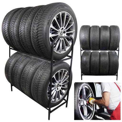 МЕТАЛЕВА ПІДСТАВКА ПОЛИЦЯ НА 8 ШИН РЕЗИНА КОЛЕСА КОЛЕСА ПОЛЬСЬКА СОЦІАЛЬНА ЯКІСТЬ!