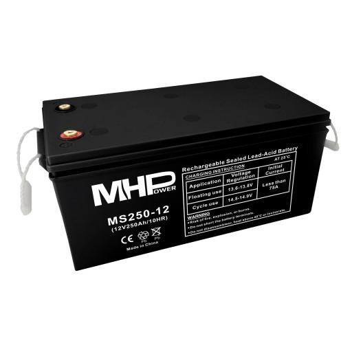 MHPower MS250-12 AGM свинцево-кислотний акумулятор 12V/250Ah, клема T3 - M8