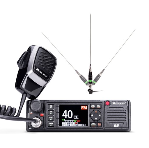 MIDLAND 88 + LEMM AT-71 монтажная антенна комплект CB