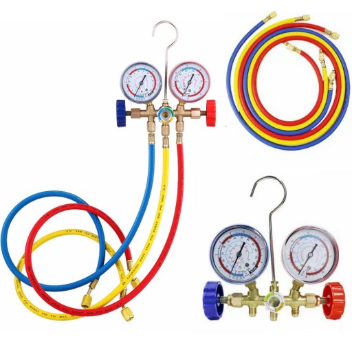 ТЕСТЕР КОНДИЦІОНУВАННЯ ПОВІТРЯ МАНОМЕТРА ТИСКУ КОНДИЦІОНУВАННЯ ПОВІТРЯ ДЛЯ R12 R22 R404A R134A zxc