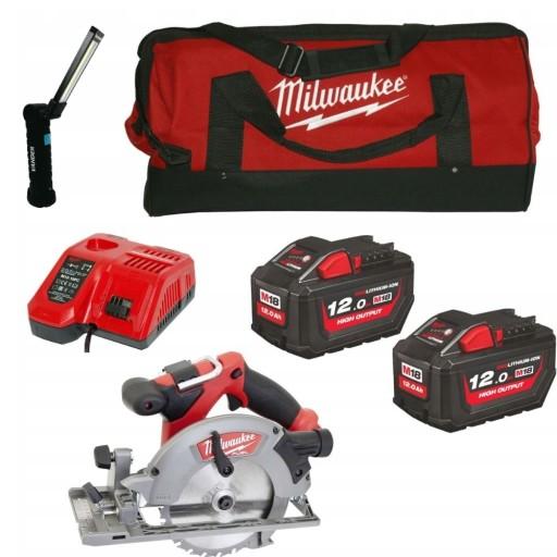 Пила циркулярна MILWAUKEE 165мм 18V CORDLESS M18CCS550 2x12Ah M18HB12