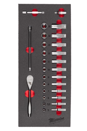 ВСТАВКА З ПІНОМАШИНИ MILWAUKEE З ХРАПОВИКОМ І ГНІЗДАМИ 1/4