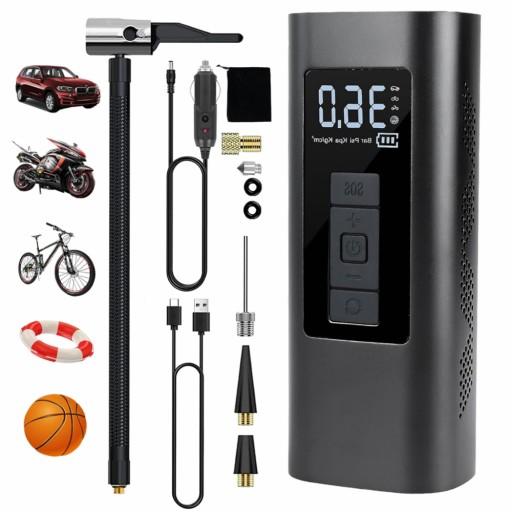 МИНИ-ЭЛЕКТРИЧЕСКИЙ НАСОС С АККУМУЛЯТОРОМ 150psi 6000мАч АВТОМОБИЛЬНЫЙ КОМПРЕССОР