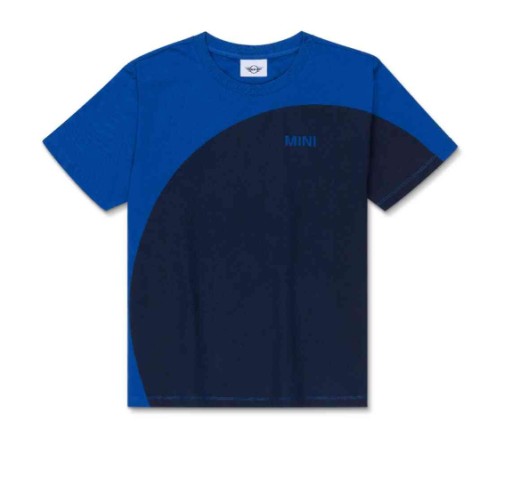 MINI OE Жіноча футболка з круглим вирізом, синя, XS