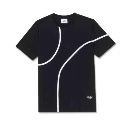 MINI OE Чоловіча футболка з круглим вирізом чорно-біла розмір M