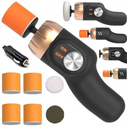 МИНИ-ПОЛИРОВАЛЬНАЯ МАШИНА ДЛЯ АВТОМОБИЛЕЙ Полировальная машина, 4x ГУБКА