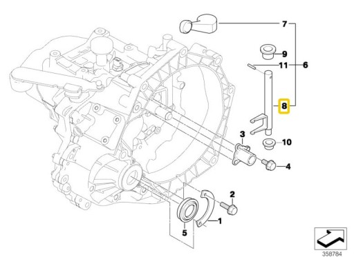 WAB7027520026831236 - РЫЧАГ ПОЛУМЕСЯЦА СТАРТЕРА APRILIA MOJITO 50