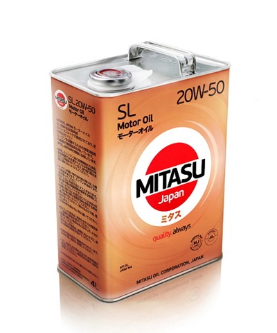 MITASU ЯПОНСКОЕ МОТОРНОЕ МАСЛО SL 20W - 50 MJ-132 4L