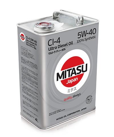 MITASU ULTRA DIESEL CI-4 5W-40 100% синтетика 4л