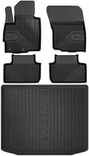 MITSUBISHI ASX I (2010-2023) Килимки в багажник + КОМПЛЕКТ Килимків у багажник