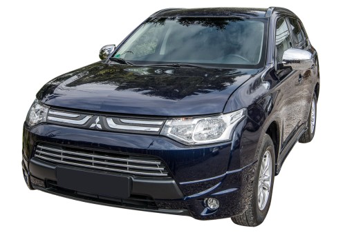 MITSUBISHI OUTLANDER 12+ ХРОМОВАНІ НАКЛАДКИ НА ДЗЕРКАЛА