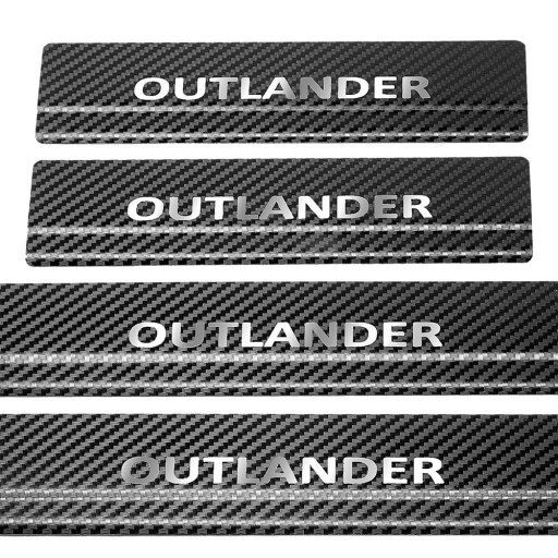 MITSUBISHI OUTLANDER MK3 304 Накладки на пороги з нержавіючої сталі Оздоблення