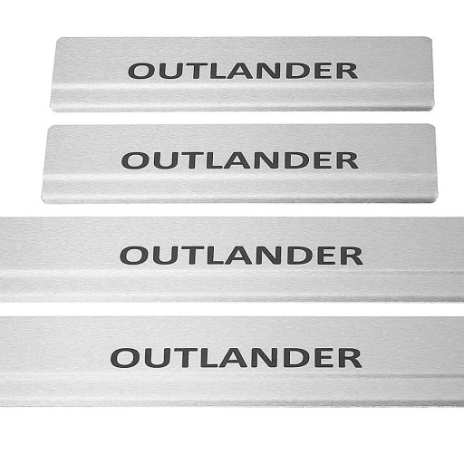 MITSUBISHI OUTLANDER MK3 Накладки на пороги з нержавіючої сталі 304, чорні,