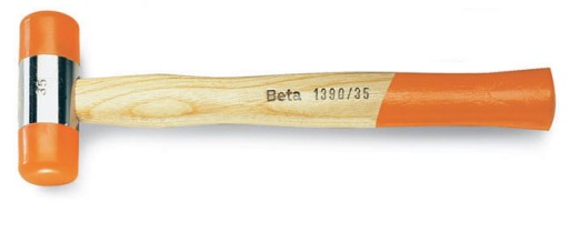 ПВХ РЕЗИНОВЫЙ МОЛОТОК ДЕРЕВО 1390 35 ЖЕСТЬ BETA