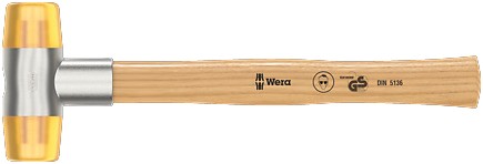 МОЛОТОК ПЛАСТИКОВИЙ 100G, 61MM 05000035001 WERA