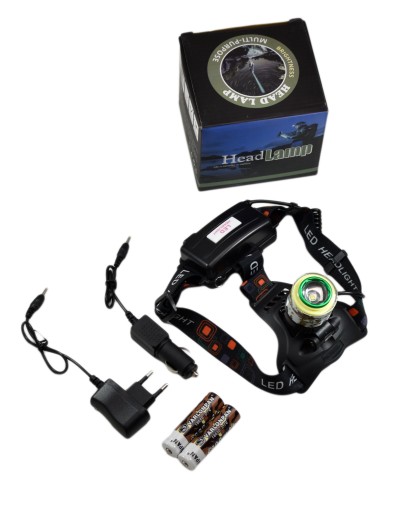 МОЩНЫЙ СВЕТОДИОДНЫЙ ФОНАРЬ 6ВТ НА БАТАРЕЕ USB 2X 18650 ДЛЯ ОХОТНИКОВ, ТУРИСТОВ