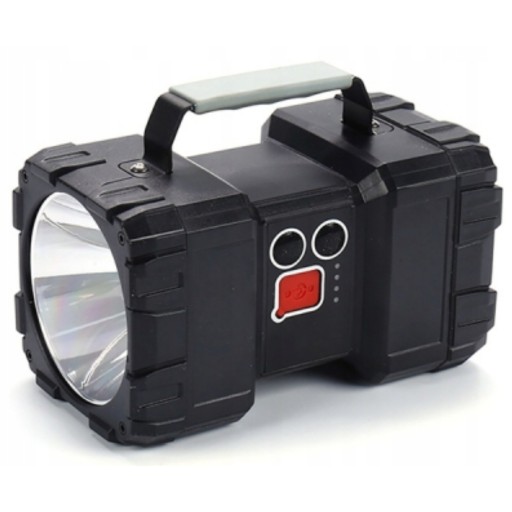 МОЩНЫЙ СВЕТОДИОДНЫЙ АККУМУЛЯТОРНЫЙ ФОНАРЬ ПОИСКОВАЯ ЛАМПА POWERBANK ЛАМПА 10 000 мАч