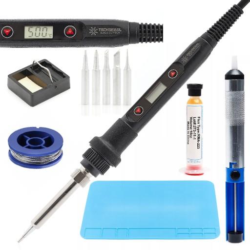 ПОТУЖНИЙ ПАЯЛЬНИК TBC80W 8IN1 LCD SET MAT TIP FLUX