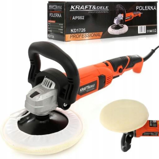 ПОТУЖНА АВТОПОЛІРУВАЛЬНА ЕЛЕКТРИЧНА ШЛИФУВАЛЬНА МАШИНКА 2600 Вт З РЕГУЛЮВАННЯМ 180 мм