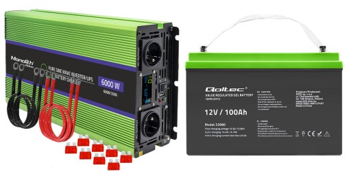 ПОТУЖНИЙ ПЕРЕТВОРЮВАЧ, ДЖЕРЕЛО ЖИВЛЕННЯ UNIVERSE 3000W DC AC З ГЕЛЕВИМ ВИПРЯМЛЮВАЧОМ 100AH