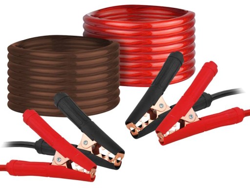 МІЦНІ ТОВСТІ ПЕРЕМИЧКИ КАБЕЛІ ЖИВЛЕННЯ 2000 A З ЗАЖИМАМИ «КРОКОДИЛ» ДОВЖИНА 5 М. ШИНА