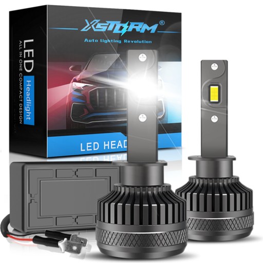 ŻARÓWKI SAMOCHODOWE LED XSTORM R45 H1 CANBUS 130W SKLEPLEDY 30000LM - Мощные автомобильные светодиодные лампы H1 XSTORM R45 130W 30000LM Canbus RETROFIT