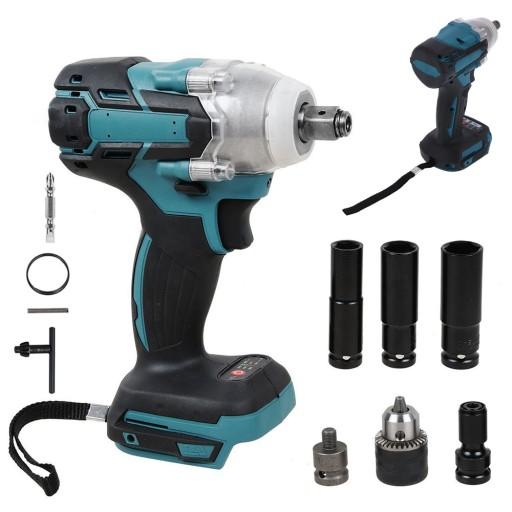 ПОТУЖНИЙ АКУМУЛЯТОРНИЙ УДАРНИЙ ГАЙКОВОРОТ ДЛЯ MAKITA 18V 520NM 1280W 3000RPM