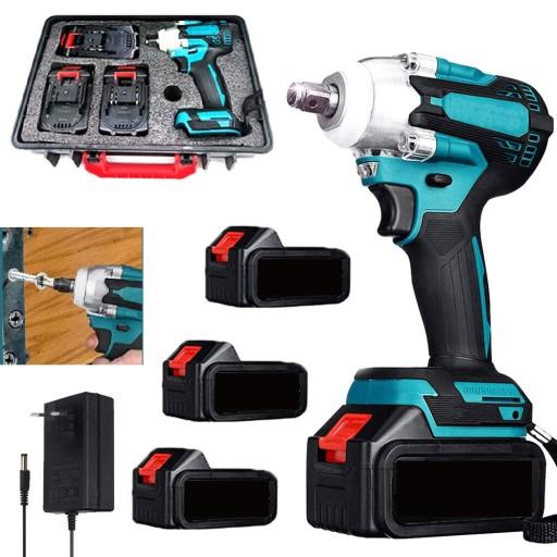 МОЩНЫЙ АККУМУЛЯТОРНЫЙ гайковерт ДЛЯ MAKITA 18 В 650 НМ + 3 АККУМУЛЯТОРА 2500 мАч