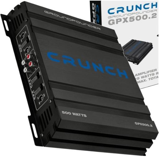 МОЩНЫЙ АВТОМОБИЛЬНЫЙ УСИЛИТЕЛЬ 2CH CRUNCH 500W
