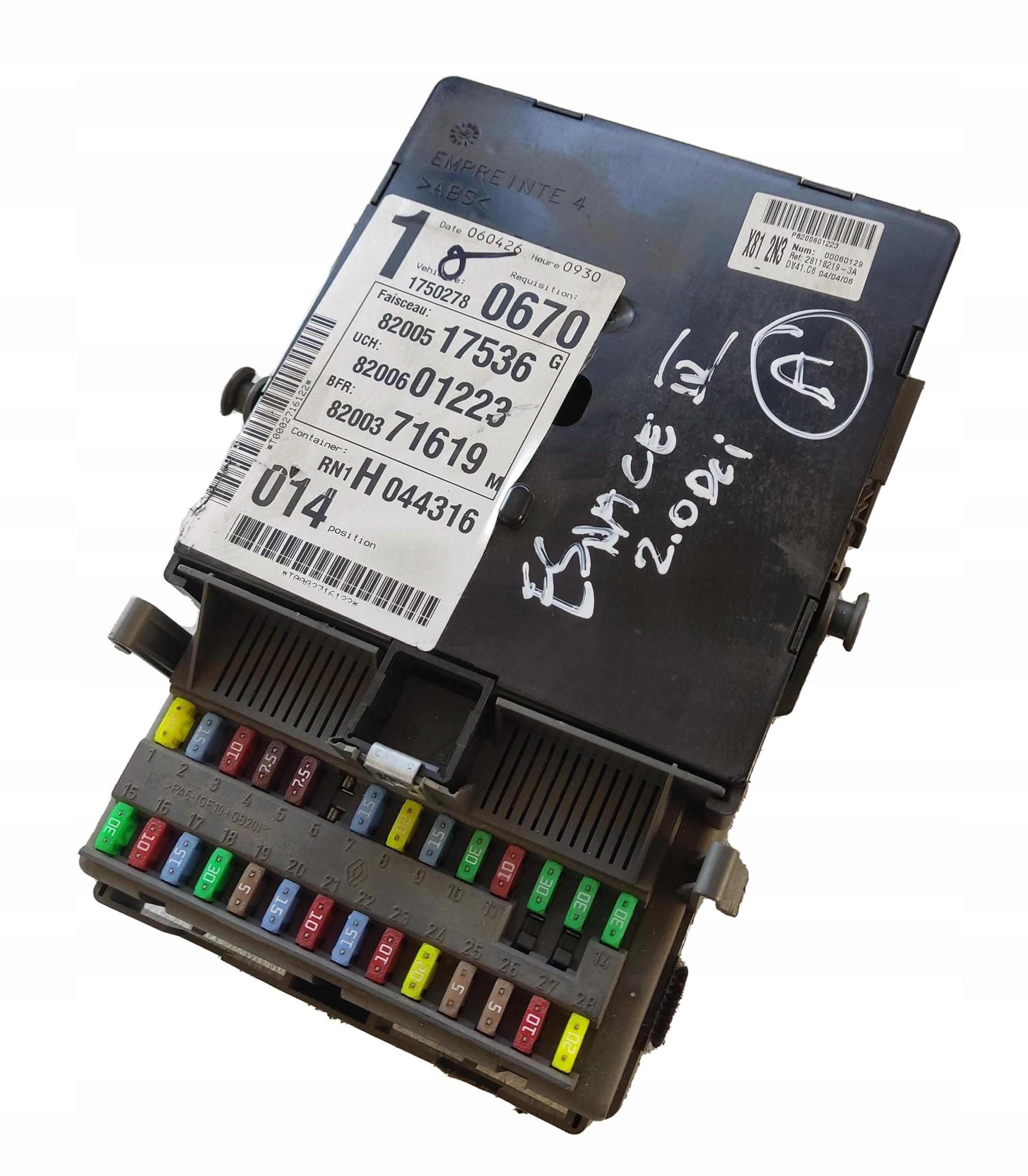 8200601223 - МОДУЛЬ BSI UCH RENAULT ESPACE IV 2.0 DCI СПРАВНИЙ