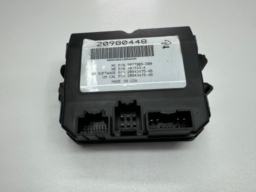 TGERTFGW4T - МОДУЛЬ КРИШКИ БАГАЖНИКА OPEL INSIGNIA 20980448