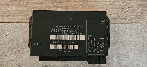 8E0959433BA - МОДУЛЬ КОМФОРТ AUDI A4 B6 B7 8E0959433BA