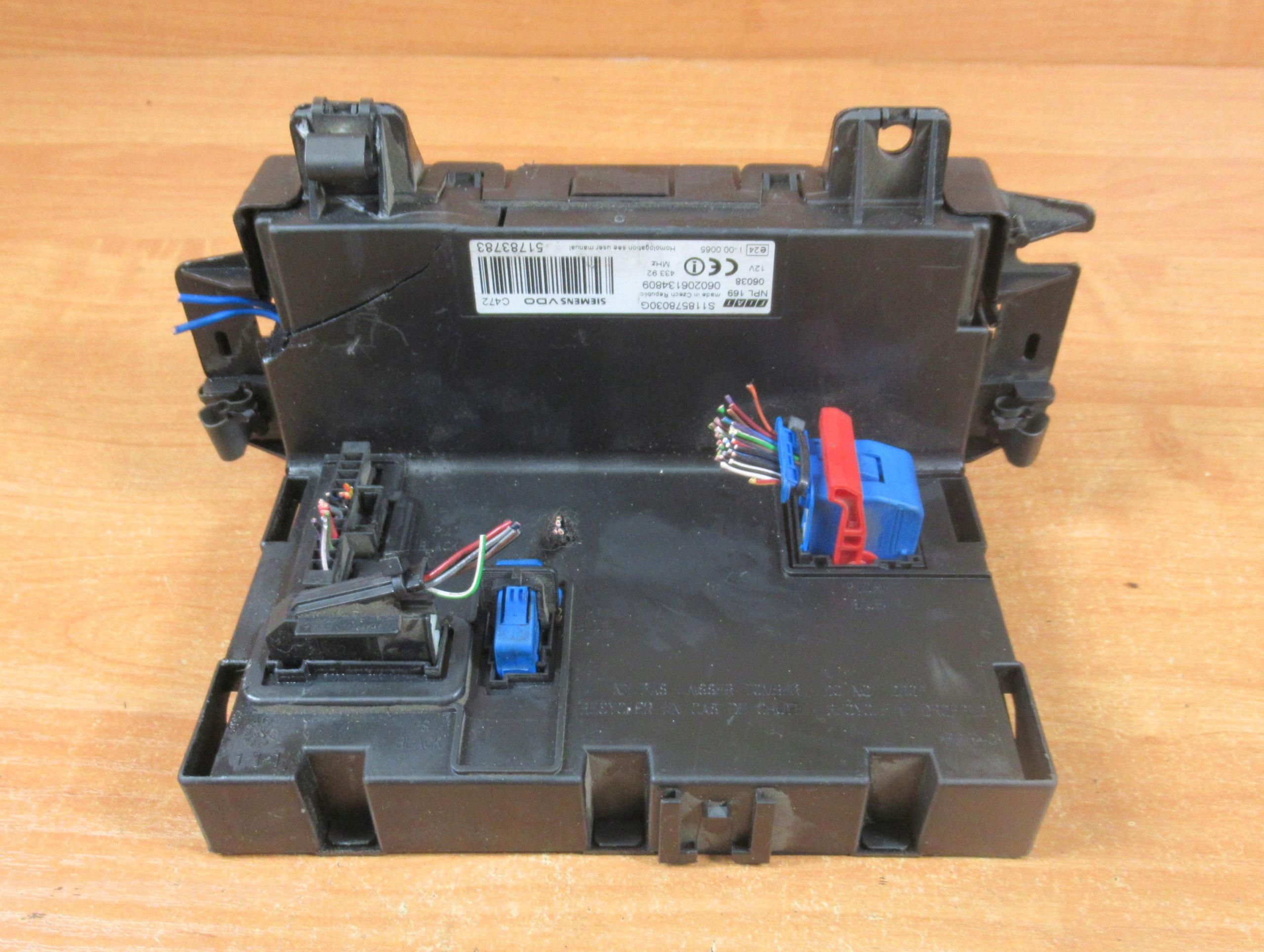 S118578030G 51783783 - МОДУЛЬ КОРОБКИ БСИ ТЕЛА ФИАТ ПАНДА С118578030Г