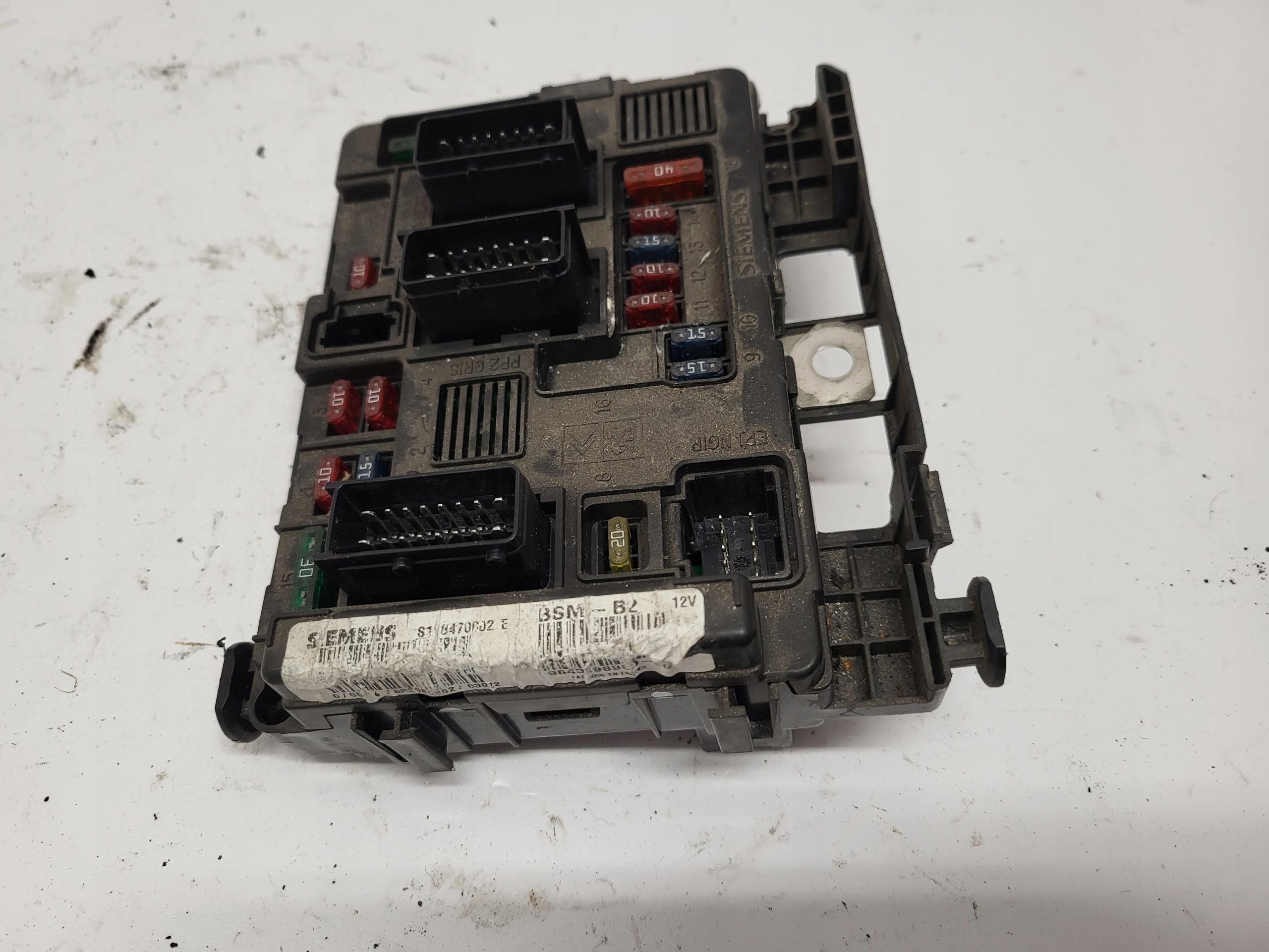 9643498980 - Модуль коробки BSM B2 Peugeot 206 + Citroen C2 C3