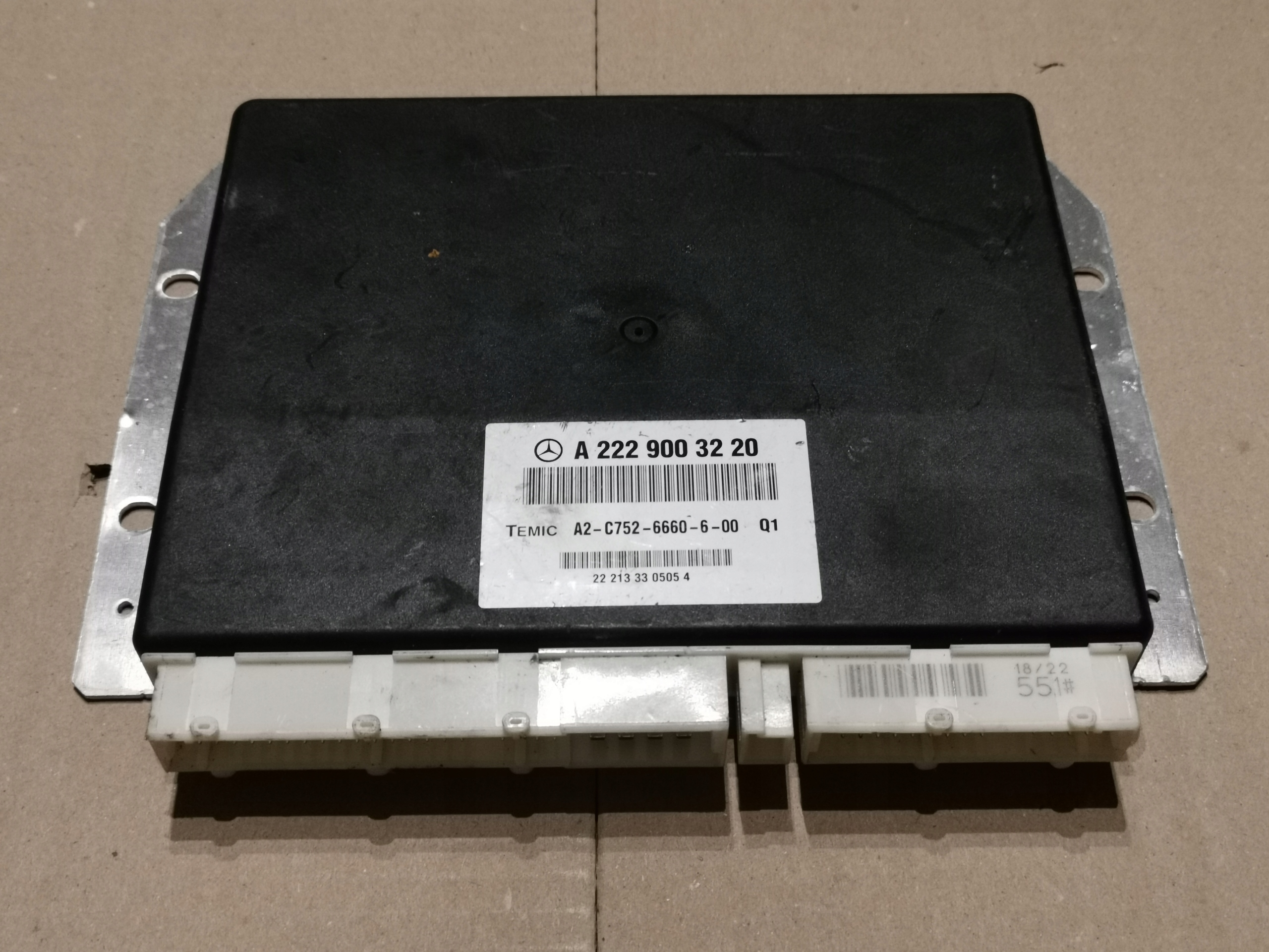 A2229003220 W205 - Модуль водителя Airmatic MERCEDES W222 S класс