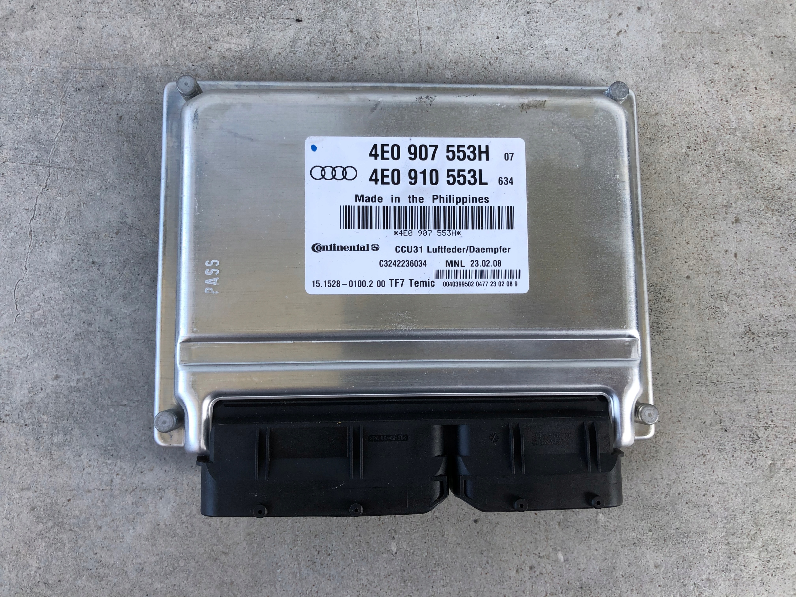 4E0910553L - Модуль управління підвіскою AUDI A8 D3 4E0907553H