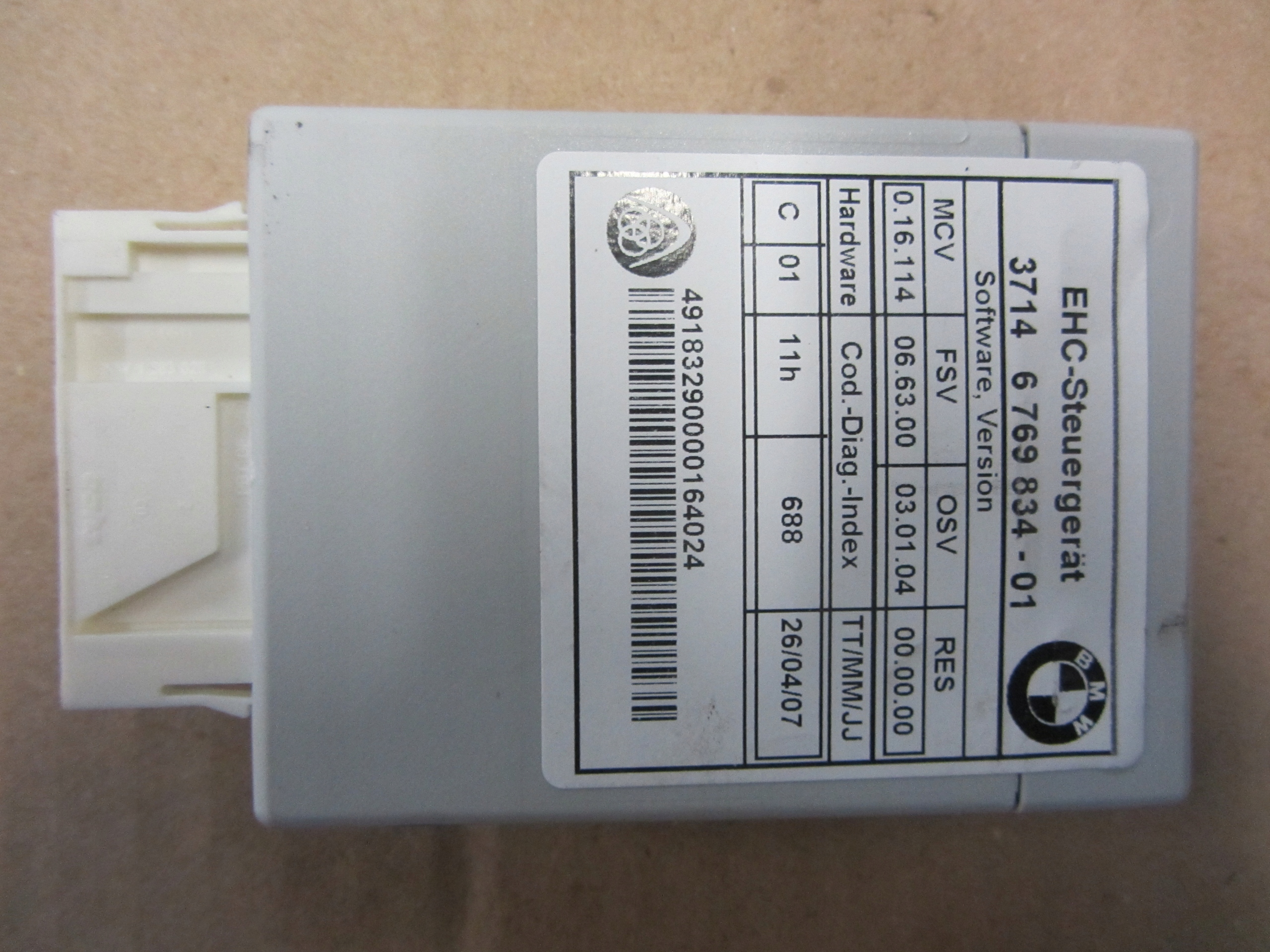 6769834 - Модуль управління підвіскою Nivo EHC BMW E61 E65