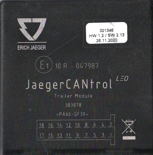 МОДУЛЬ ЖГУТА БУКСИРОВОЧНОГО КРЮКА ERICH JAEGER 737103