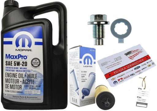 MOPAR 5W20 5L + ФИЛЬТР MO-349 PENTASTAR 3.6 + ПРОБКА