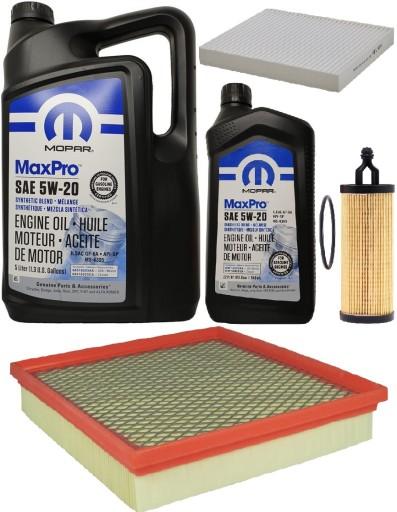MOPAR 5W20 6L + ФІЛЬТРИ DODGE JOURNEY 3.6 2014-2019