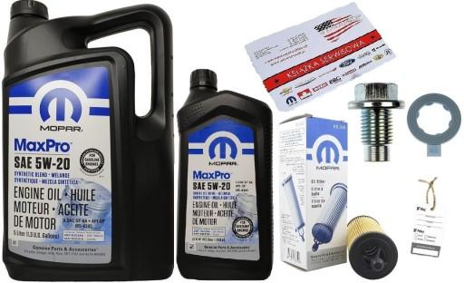 MOPAR 5W20 6L + MO-349 PENTASTAR 3.6 + ПРОБКА