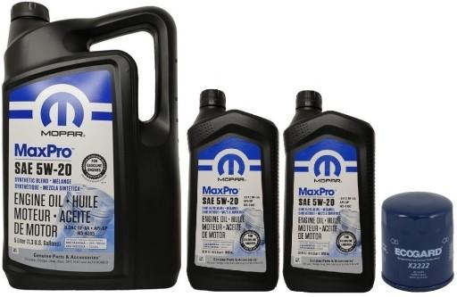 MOPAR 5W20 7L + ФИЛЬТР JEEP DODGE CHRYSLER RAM